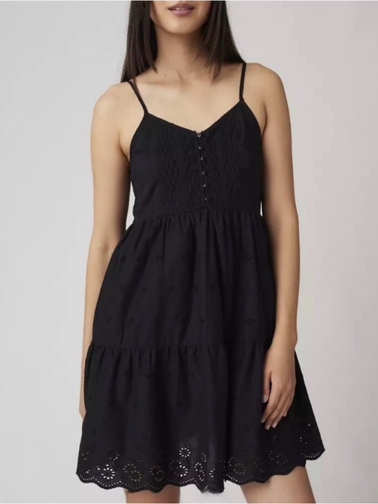 Levi's Dresses & Skirts - Levi’s Cora eyelet black babydoll dress medium